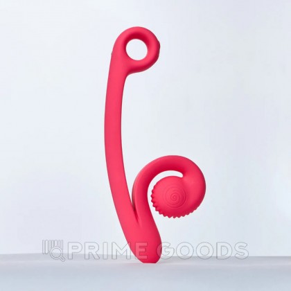 Вибратор для двойной стимуляции SVibe Snail CURVE розовый от sex shop primegoods фото 3