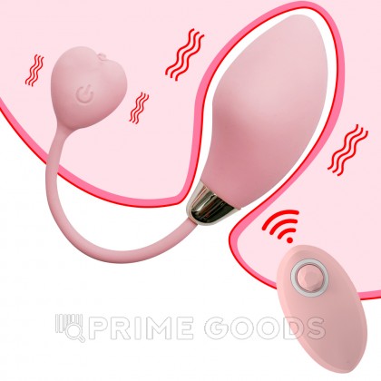 Виброяйцо Little heart pink (управлние пультом ДУ) от sex shop primegoods фото 12