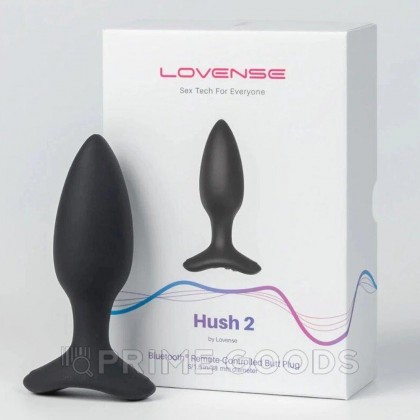 Анальная вибропробка Hush 2 второго поколения с управлением на расстоянии от Lovense (S: 38*100 мм.) от sex shop primegoods фото 5