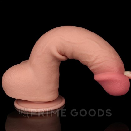 Фаллоимитатор Lovetoy Sliding Skin (24×4,3 см) с двойным покрытием телесный от sex shop primegoods фото 11