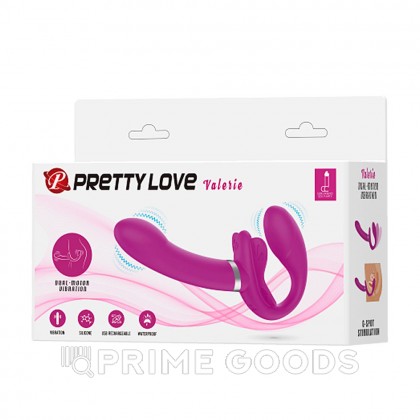 Безремневой страпон Valerie с вибрацией от sex shop primegoods фото 8