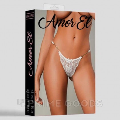 Ажурные стринги White (M) от sex shop primegoods фото 3