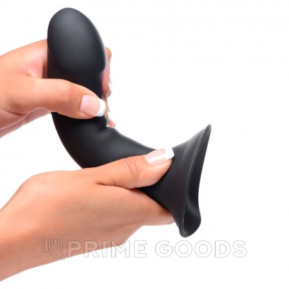 Гибкий силиконовый фаллоимитатор Squeeze-It, 13.5х3.1 см от sex shop primegoods фото 3