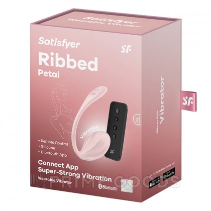 Виброяйцо Satisfyer Ribbed Petal (Connect App) розовый от sex shop primegoods фото 5