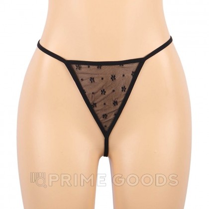 Кожаное платье со шнуровкой и юбкой-воланом Ohyeah +стринги, XL-2XL от sex shop primegoods фото 7
