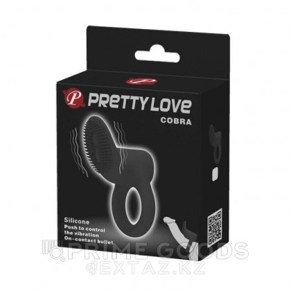 Эрекционное кольцо с вибрацией и доп. стимуляцией Cobra от sex shop primegoods фото 2
