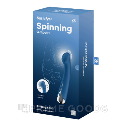 Вибратор для точки G с ротацией Satisfyer Spinning G-Spot 1 синий от sex shop primegoods фото 6