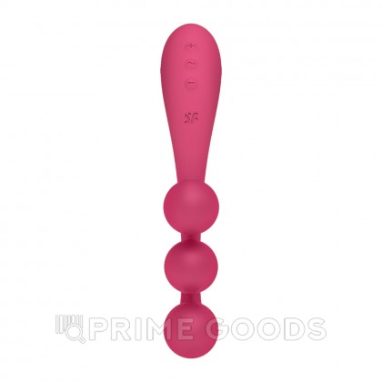 Мультифункциональный вибратор для тройной стимуляции Satisfyer Tri Ball 1, красный от sex shop primegoods фото 6