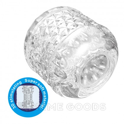 Мастурбатор с текстурированным каналом Cole прозрачный от sex shop primegoods фото 2