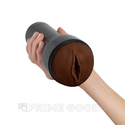 Мастурбатор Feel Stroker от KIIROO вульва (темно-коричневый) от sex shop primegoods фото 4