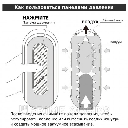 Мастурбатор Tenga Flip Zero Gravity с вибрацией, черный от sex shop primegoods фото 5