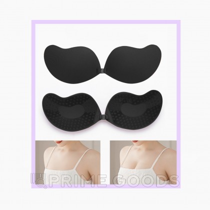 Пэстисы на грудь Оки-Чпоки, push up эффект. на силиконе, размер M, набор 2 шт, черный    от sex shop primegoods фото 4