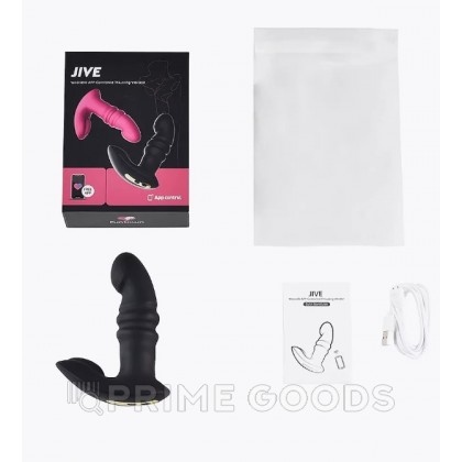 Универсальный вибростимулятор JIVE от Magic Motion черный от sex shop primegoods фото 5