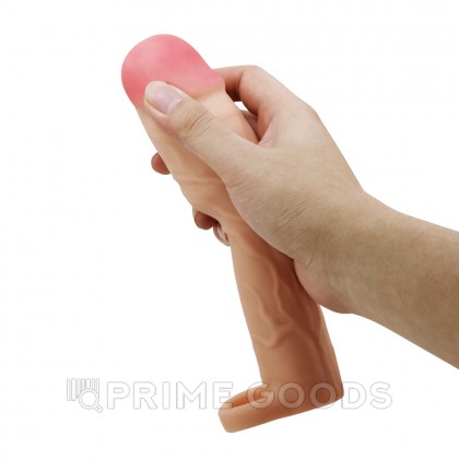 Реалистичная насадка на пенис Gerd, бежевый, 19,5 см от sex shop primegoods фото 7