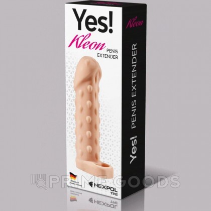 Увеличивающая насадка KLEON с кольцом, 15 см от sex shop primegoods фото 2