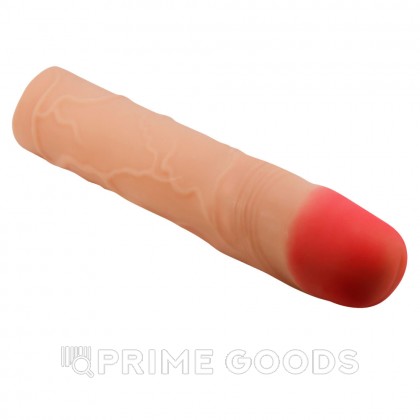 Реалистичная насадка на пенис Kylian, 19,5 см, телесная от sex shop primegoods фото 3