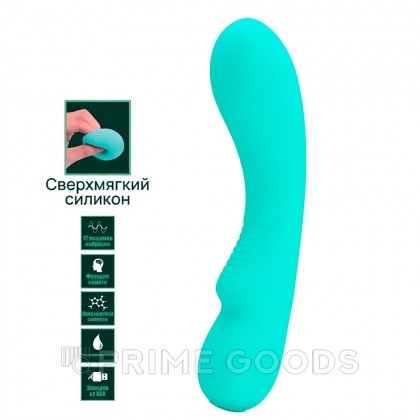 Вибратор Matt Super Soft (19 см) бирюзовый от sex shop primegoods фото 10