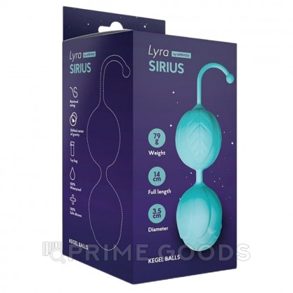 Шарики Кегеля со смещенным центром тяжести Sirius от Le Frivole, аквамарин, 14* 3.5 см. от sex shop primegoods фото 3