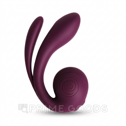 Вибратор с тройной стимуляцией SVibe Snail GIZI Pro виноградный (фиолетовый) от sex shop primegoods
