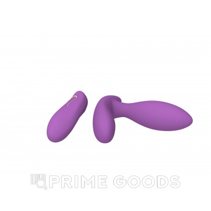 Вибростимулятор клитора и точки G с пультом ДУ (фиолетовый) от sex shop primegoods фото 6