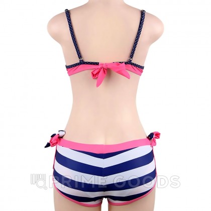 Купальник тройка Pink Stripe (XL) от sex shop primegoods фото 4