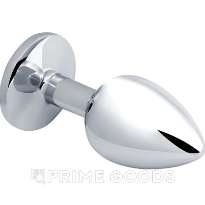 Анальная пробка Alive Anal Pleasure металл, с синим кристаллом S: 7х2,8 см  от sex shop primegoods фото 5