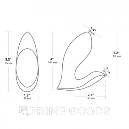 Двойной вибратор Flexer Lovense (для точки G и клитора) от sex shop primegoods фото 5