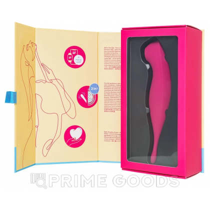 Вибратор с воздушной стимуляцией клитора Satisfyer Twirling Pro+ бордовый (Connect App) от sex shop primegoods фото 9