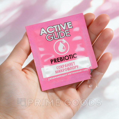 Увлажняющий интимный гель ACTIVE GLIDE PREBIOTIC 3 г от sex shop primegoods фото 3