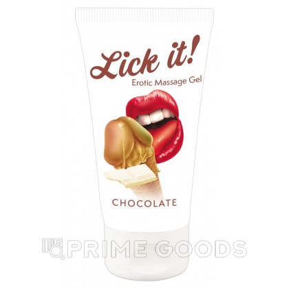 Съедобный массажный гель Lick it! со вкусом шоколада 50 мл. от sex shop primegoods