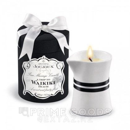 PETITS JOUJOUX Массажная свеча WAIKIKI BEACH пина колада 190 гр. от sex shop primegoods фото 2