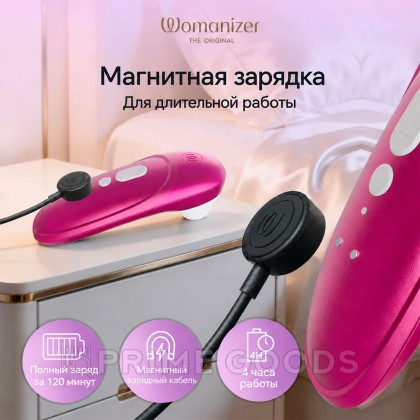 Бесконтактный клиторальный стимулятор Womanizer Pro, розовый от sex shop primegoods фото 14