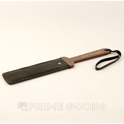 Твердый паддл из натуральной кожи и дерева - primegoods.kz фото 3 Твердый паддл из натуральной кожи и дерева от sex shop primegoods фото 3