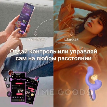 Вибратор с двойной стимуляцией Magic Ponder синий от Magic Motion от sex shop primegoods фото 5