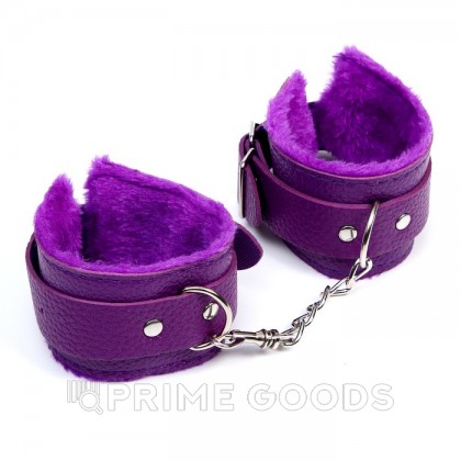 Аксессуар для карнавала- фиолетовые наручники от sex shop primegoods фото 2