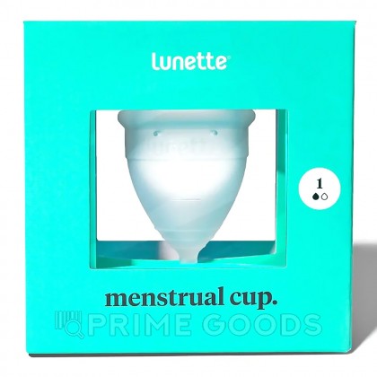 Менструальная чаша Lunette размер 1, прозрачная от sex shop primegoods фото 4