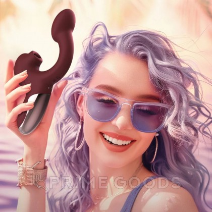 Вибратор с двойной стимуляцией Magic Ponder бордовый от Magic Motion от sex shop primegoods фото 6