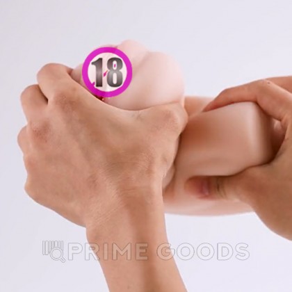 Реалистичный мастурбатор в виде вагины и половых губ Elaine от sex shop primegoods фото 7