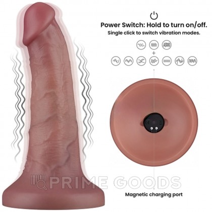 Вибратор реалистик Lovetoy Power Cock (15*4,5 см) от sex shop primegoods фото 3