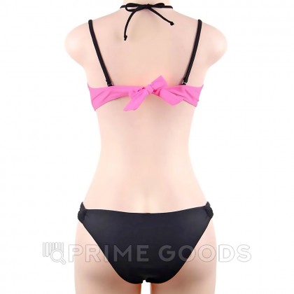 Купальник с завязками на шее Mesh Pink (XL) от sex shop primegoods фото 4