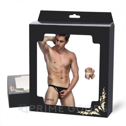 Стринги T-Back черные мужские (размер XS-M) от sex shop primegoods фото 4