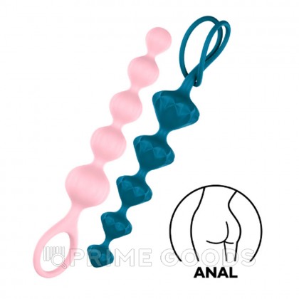 Набор анальных стимуляторов Love Beads от Satisfyer разноцветные (2 шт) от sex shop primegoods фото 5
