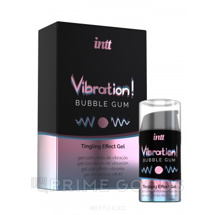 Жидкий интимный гель с эффектом вибрации Bubble Gum, 15 мл от sex shop primegoods фото 2