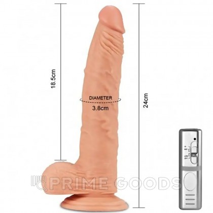 Вибратор реалистик на присоске - 24 см. от sex shop primegoods фото 4