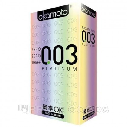 Презервативы Okamoto 0.03 platinum ultra-thin condom 12 шт. от sex shop primegoods фото 2