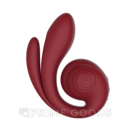 Вибратор с тройной стимуляцией SVibe Snail GIZI Pro бордовый от sex shop primegoods фото 5
