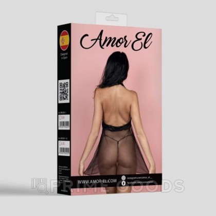 Эротическое платье Castalia S/M черное от sex shop primegoods фото 3