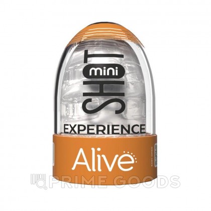 Мини-мастурбатор Shot от Alive, прозрачный от sex shop primegoods