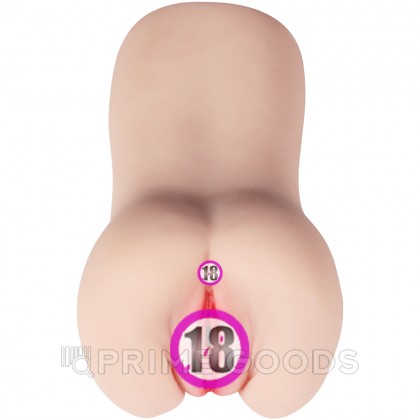 Реалистичный компактный мастурбатор Aggie с вибрацией от sex shop primegoods фото 3