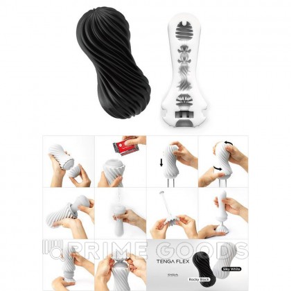 Мастурбатор Rocky Black TENGA FLEX от sex shop primegoods фото 2